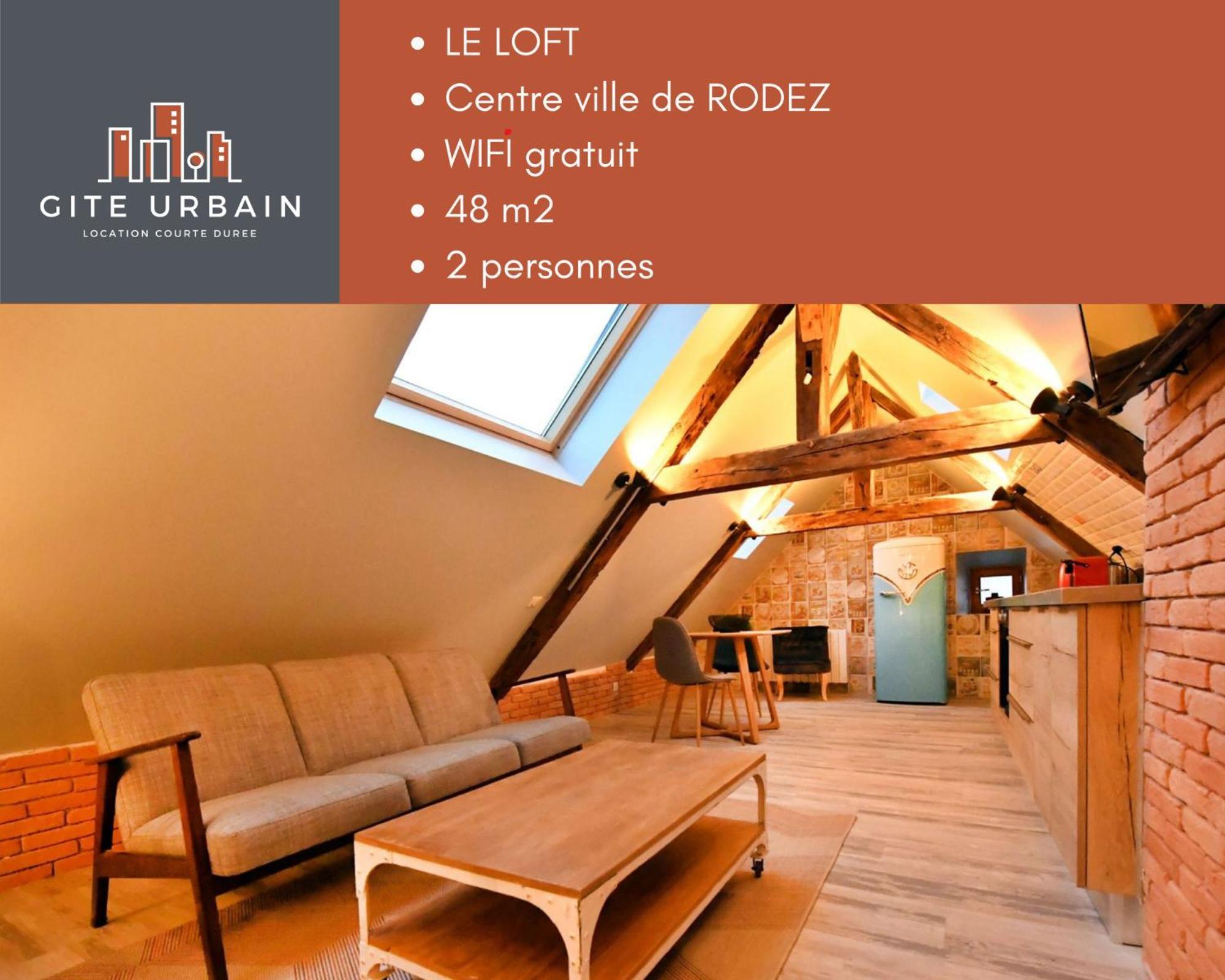 Appartamento Loft Sous Les Combles - Loft Under The Rafter Rodez Esterno foto